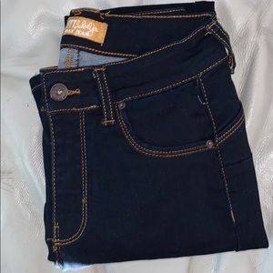Dark blue jeans